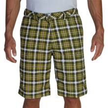 78%OFF メンズハイキングや旅行ショーツ エクスオフィシャオラクーナチェック柄のショートパンツ - （男性用）UPF 30+ ExOfficio Lacuna Plaid Shorts - UPF 30+ (For Men)画像